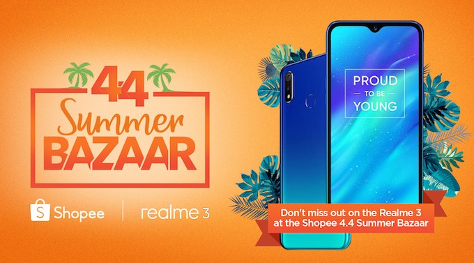 Good Deal: Realme 3 in Shopee 4.4 Summer Bazaar!