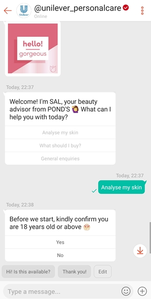 Skin Advisor Chat Room