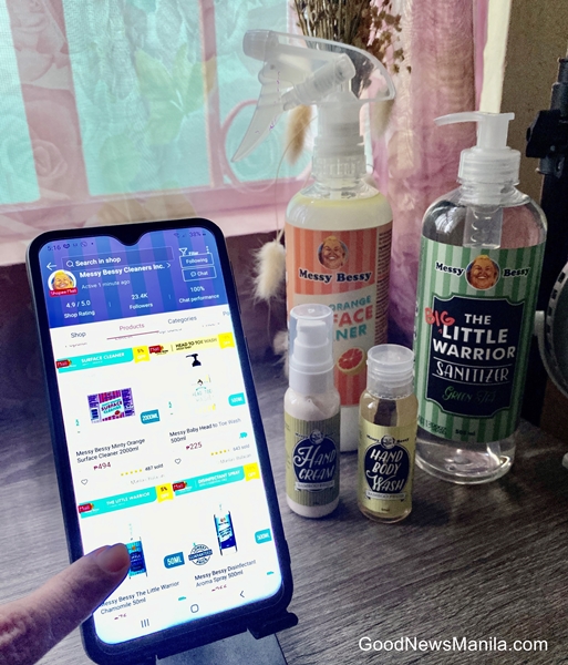 Alcohol and Sanitizers on Shopee