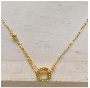 18k Saudi Gold Pawnable Ladies Necklace Love Design