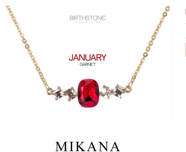 Mikana Birthstone January Garnet