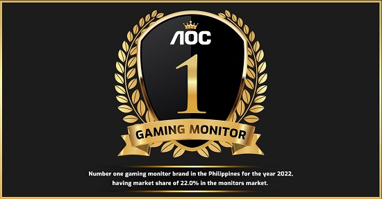 AOC Monitors is PH Leading Gaming Monitor Brand for 2022