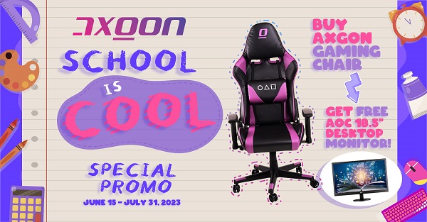 More Fun w/ Gaming Chairs & Monitors in AXGON Back to School Promo