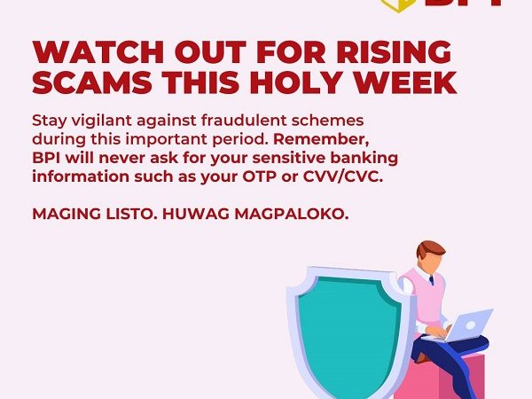 Digital Scams: BPI Issues Guide for Holy Week