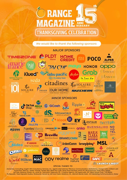 Orange Magazine Sponsors