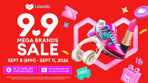 Lazada 9.9 Mega Brands Sale